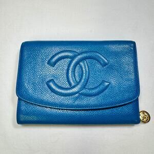 Chanel trifold Caviar Wallet